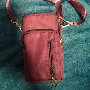Cute Burgundy Crossbody Bag